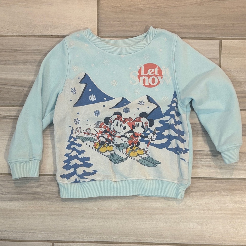Disney Kids Light Blue Let It Snow Sweatshirt